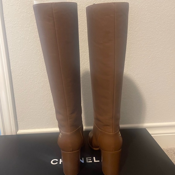 Chanel Calfskin Brown Boots - Picture 3 of 7